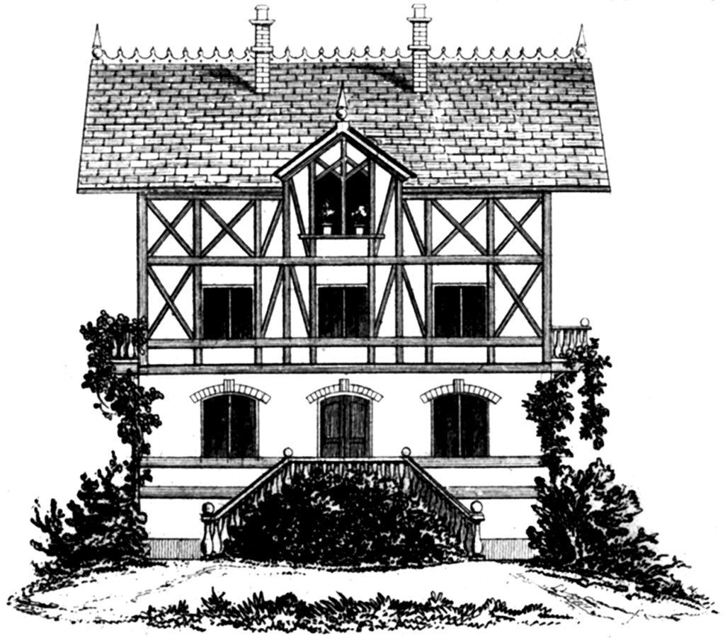 Vintage French Tudor style House image