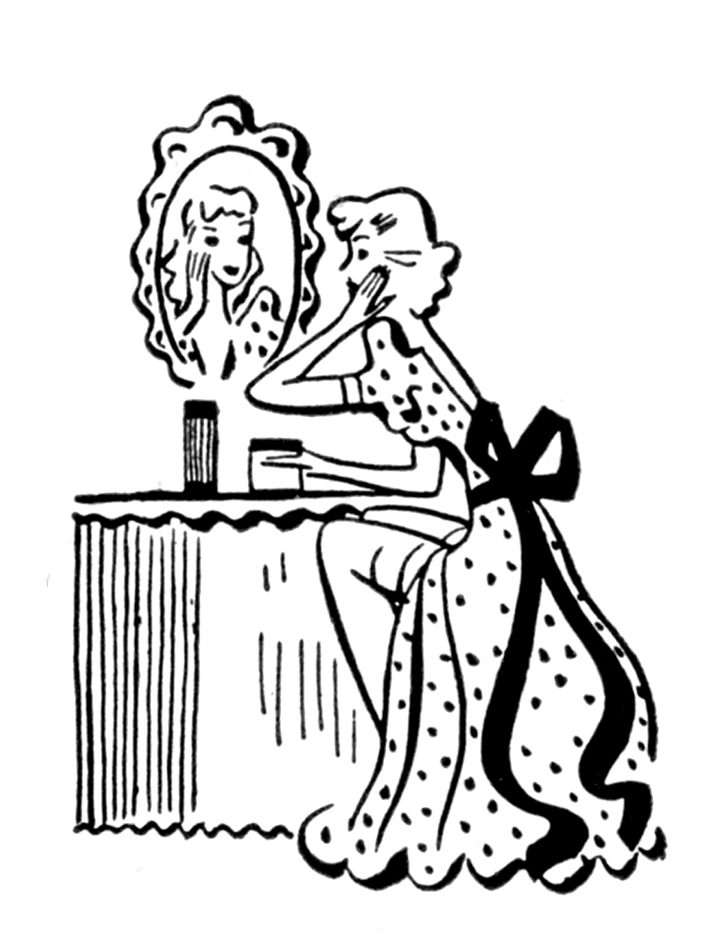 vintage beauty salon clip art