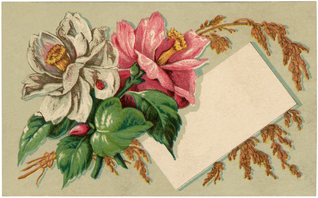 Vintage Floral Label Image