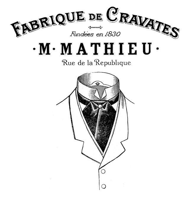 French Neckwear Transfer Image