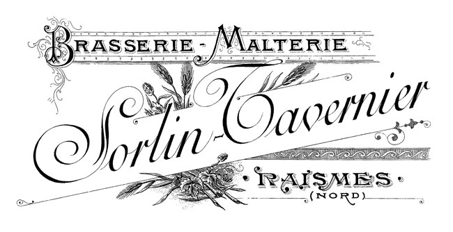 French Cafe Typography Transfer Image