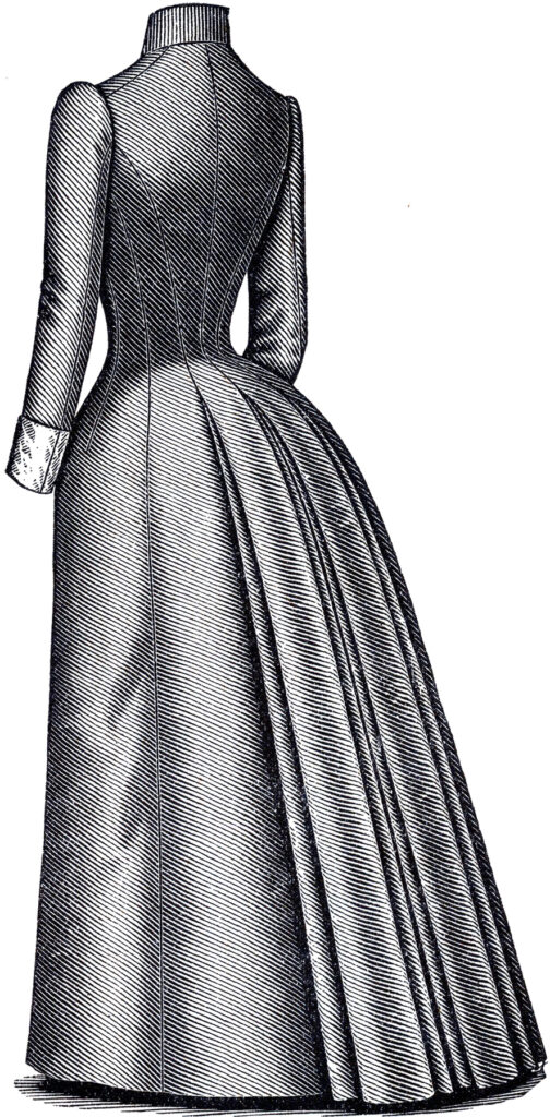 Victorian Dress Rear View Image