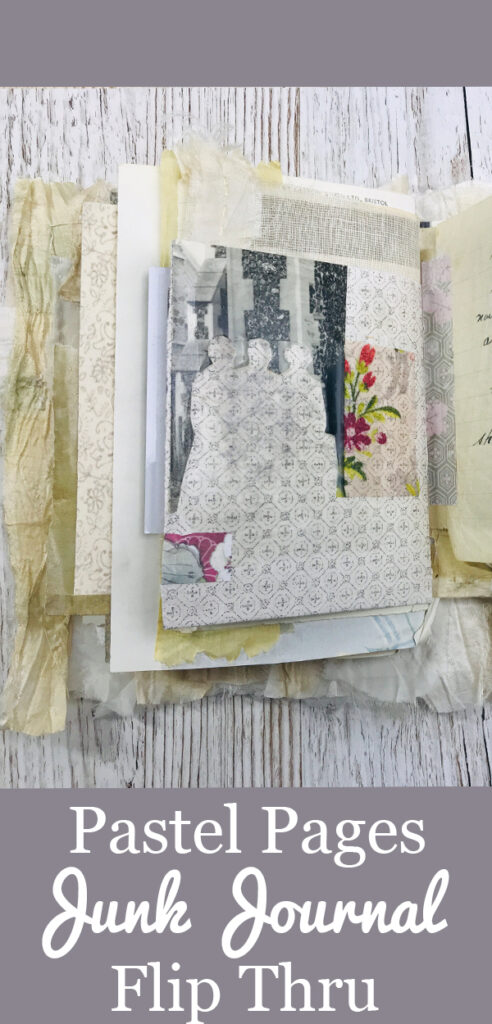 Pastel Pages Junk Journal pinterest graphic