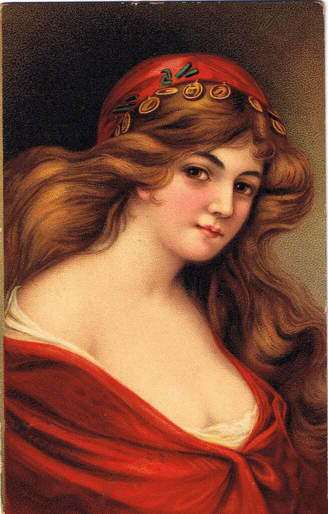 Red Bohemian Girl Image