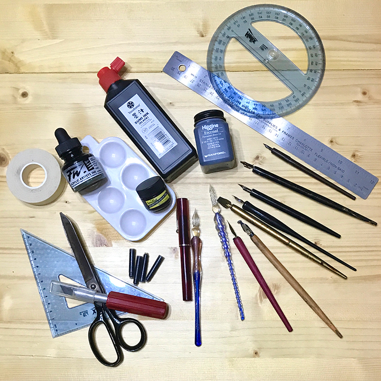 tools for calligraphy