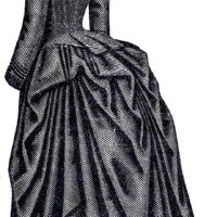 Victorian Dress Rear Bustle Image