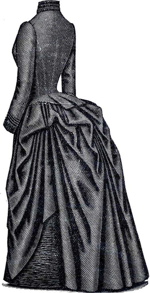 Victorian Dress Rear Bustle Image