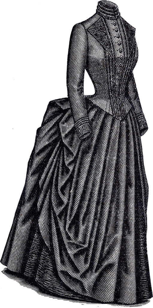 Victorian Dress with Bustle Image