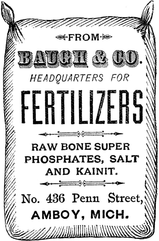 Vintage Fertilizer Bag Typography Image