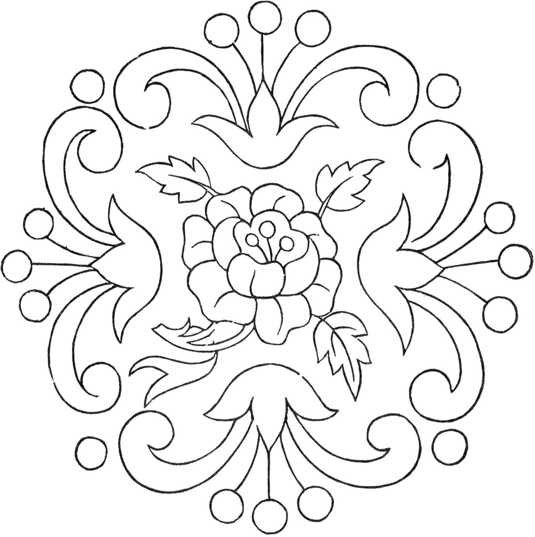 7 Printable Flower Embroidery Patterns! The Graphics Fairy