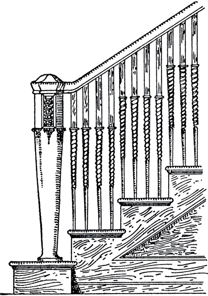 Antique Stair Railing Image
