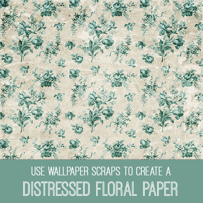 Distressed Floral Paper Photoshop Elements Tutorial