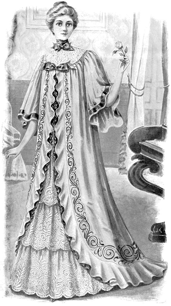 Victorian Woman Dressing Gown Image