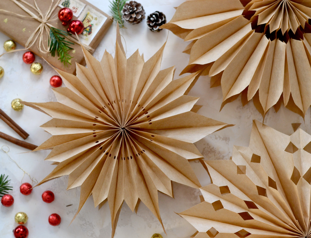 How to make DIY paper bag stars — Gathering Beauty