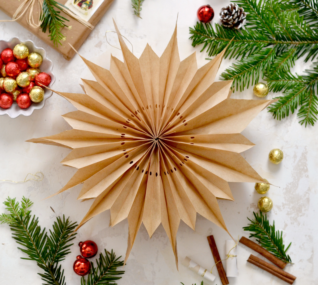 DIY Paper Bag Snowflakes (Easy DIY Christmas Decoration)