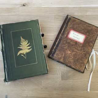 Two junk journal book covers