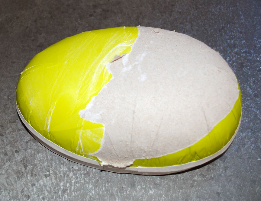 Peeling Paper Mache Egg