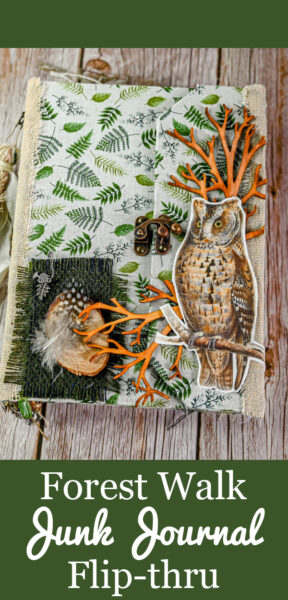 Forest walk junk journal pinterest graphic