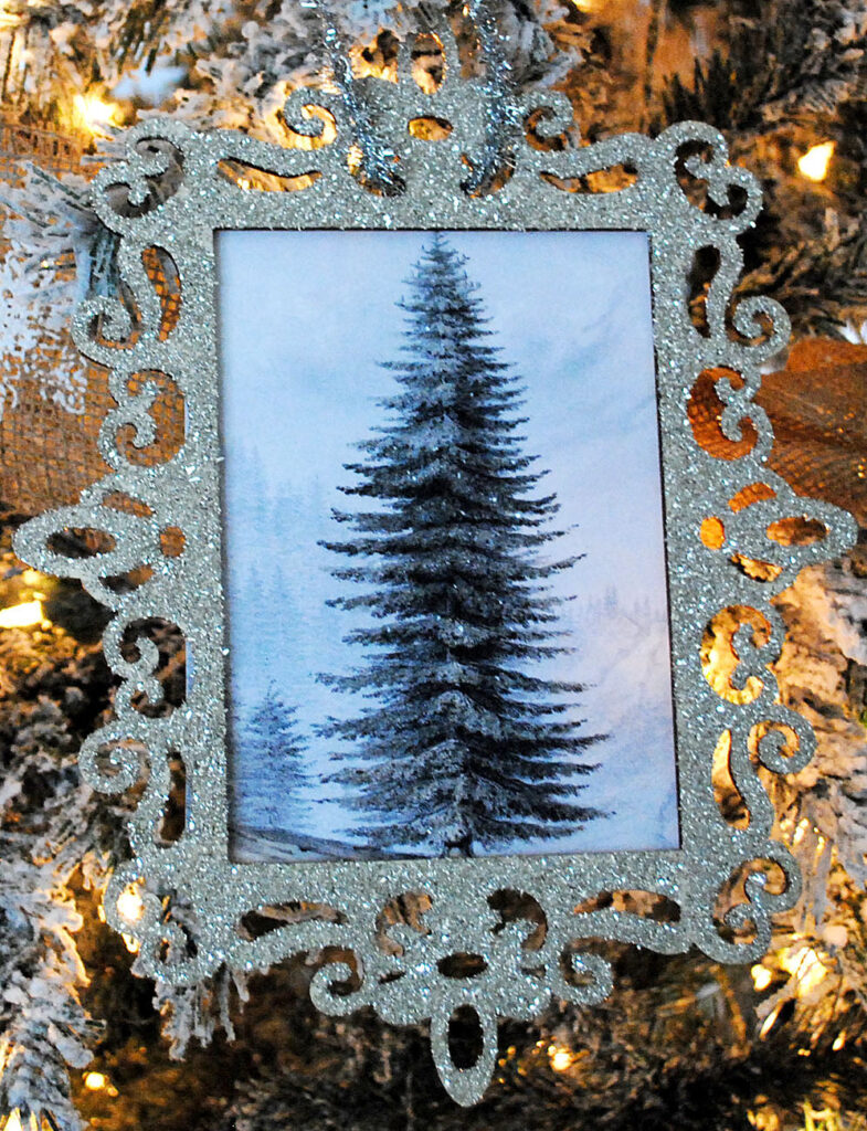 Glitter Picture Frame with Tree 
