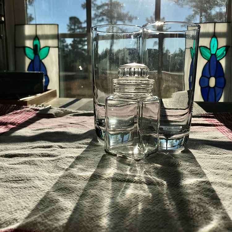 Glassware cleaned for painting