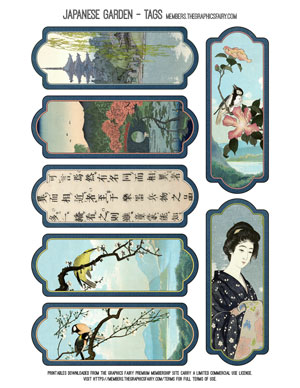 assorted Japanese Garden Tags