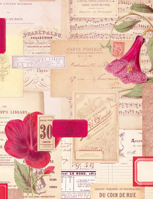 vintage mini ephemera collage paper