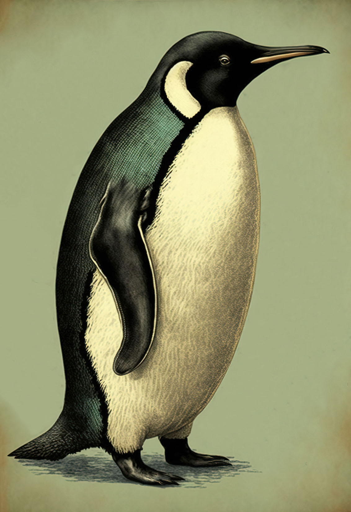 Penguin Clipart Green