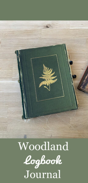 Woodland Logbook journal pinterest graphic