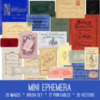 vintage mini ephemera bundle