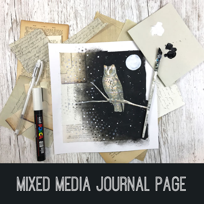 Mixed Media Journal Page Craft Tutorial