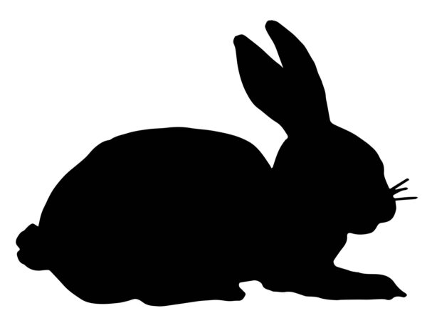 23 Cute Bunny Rabbit Silhouettes and Clipart! - The Graphics Fairy