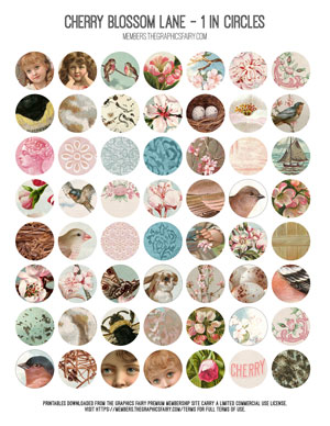 assorted 1 inch circle printable images