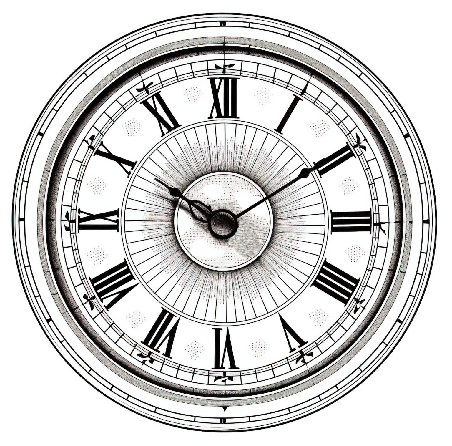 15 Clock Face Images - Print Your Own! - The Graphics Fairy