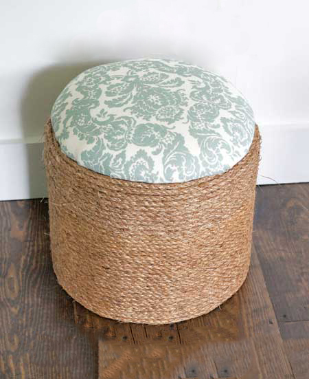 Diy jute clearance pouf