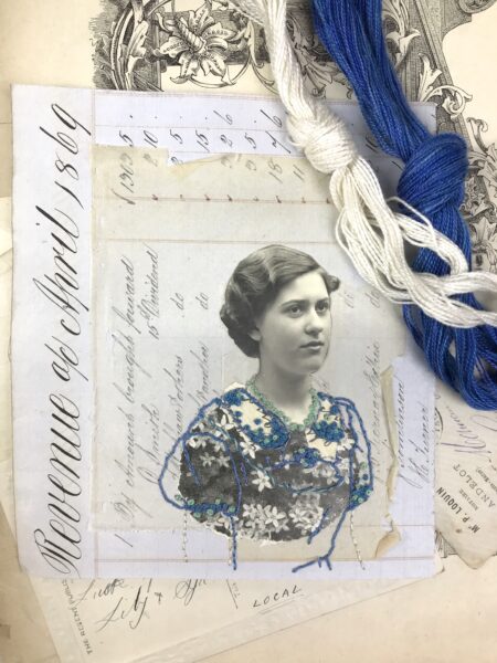 Embroidered photograph