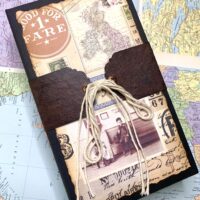 Travel junk journal cover