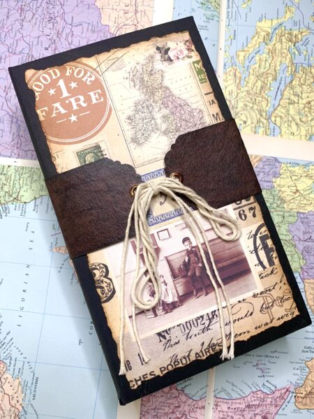 Travel junk journal cover