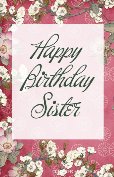 Happy Birthday Sister Image