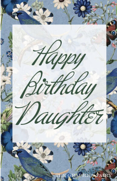 Happy Birthday Daughter Graphic