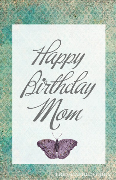 Happy Birthday Mom Card