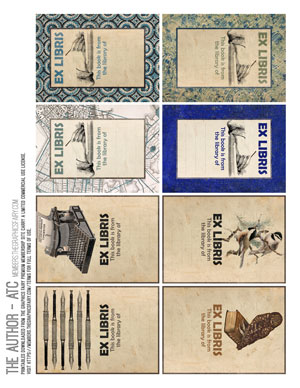 Assorted The Author printable book plates