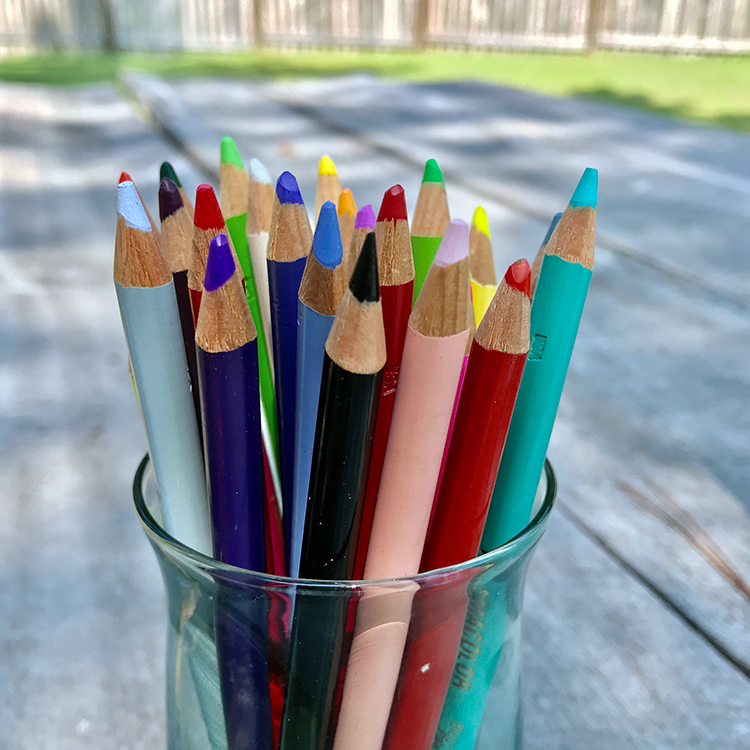 Cup of Colored Pencils