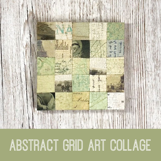 Abstract Grid Art Collage Tutorial