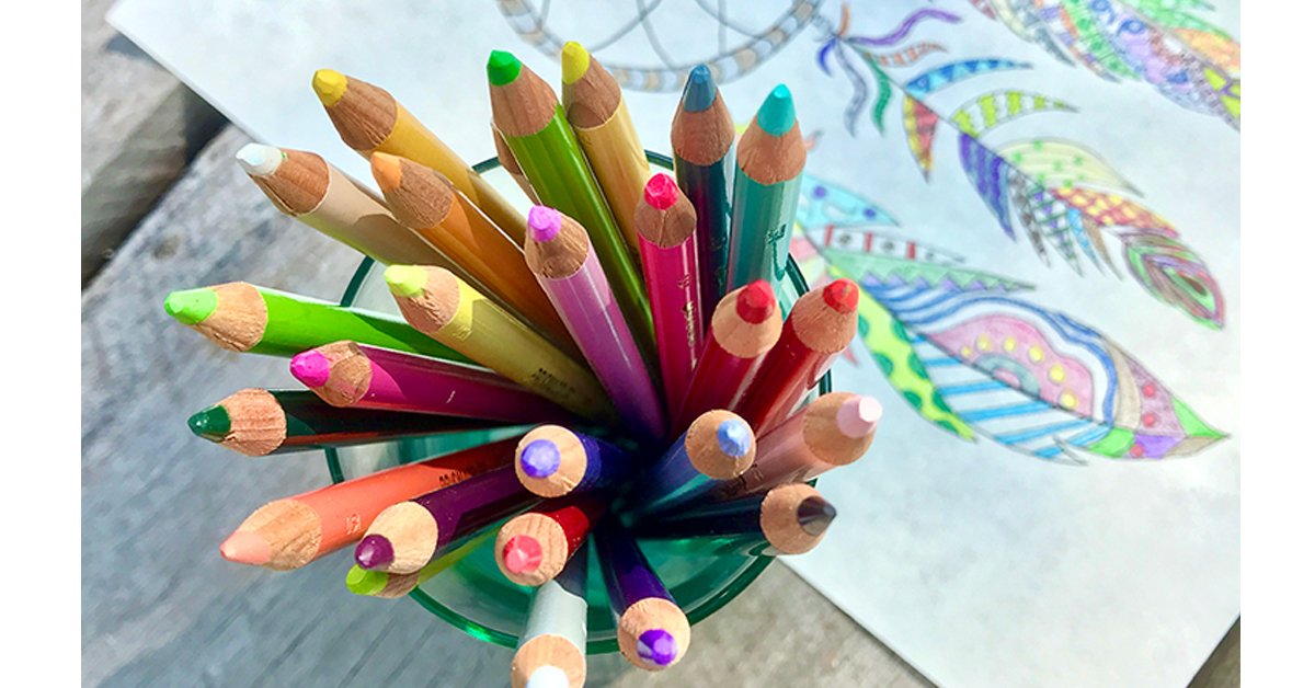 Colored Pencils with Adult Coloring book- Colored Pencils for Adult  Coloring 50 Count | Coloring Books with Coloring Pencils. Premium Artist  Coloring