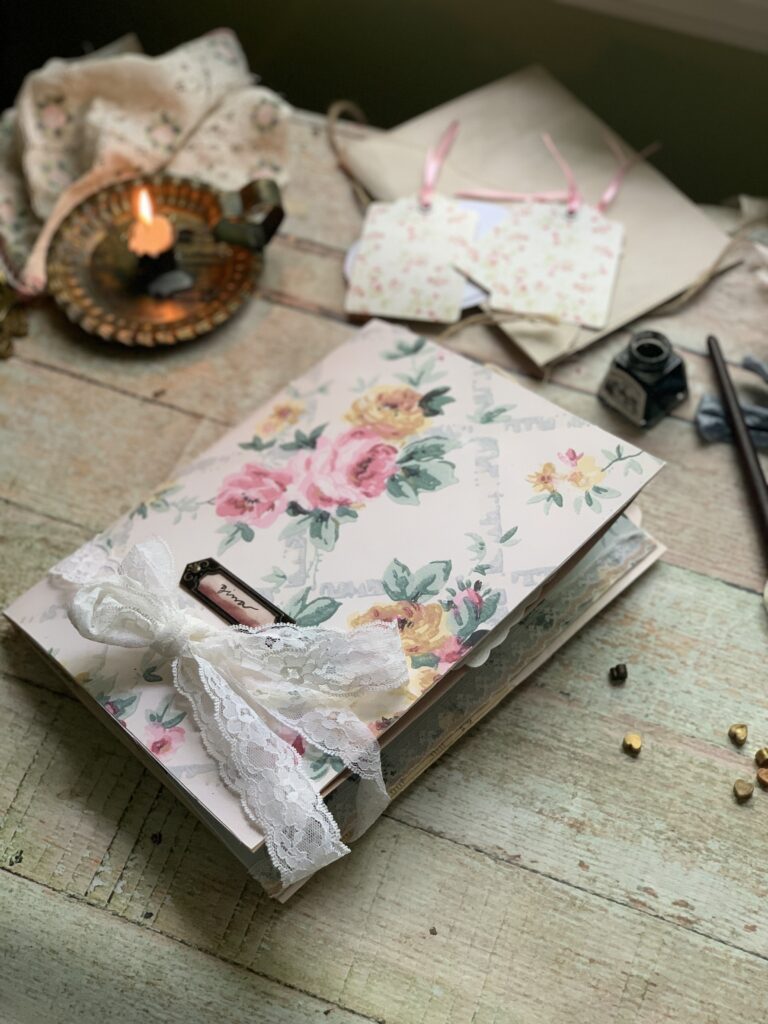 Floral Junk journal cover