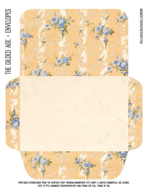 The Gilded Age Printable Envelope