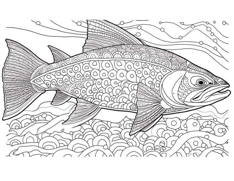 Adult Coloring Book: Ocean Animal Patterns 