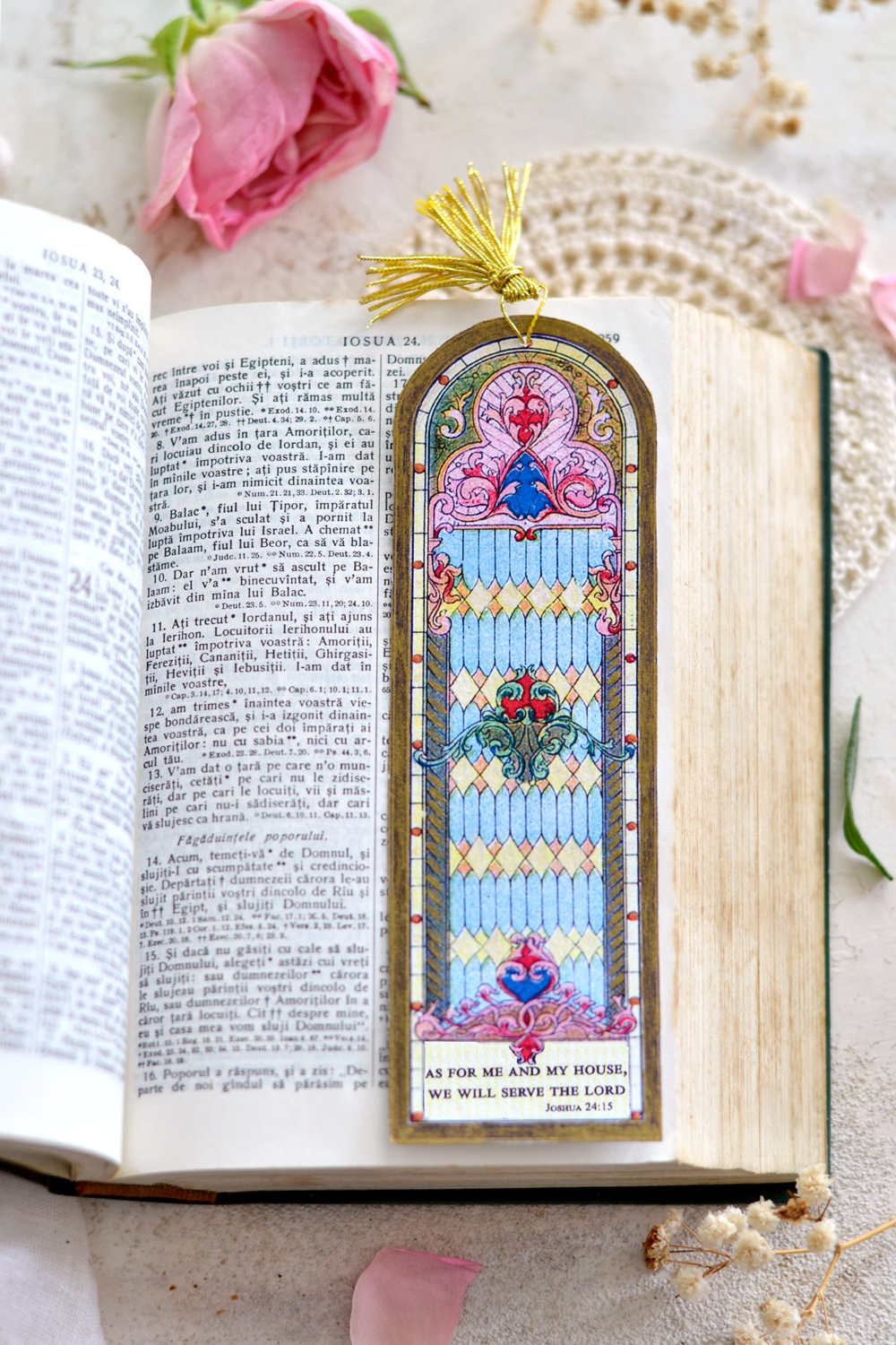 Bible bookmark in bible