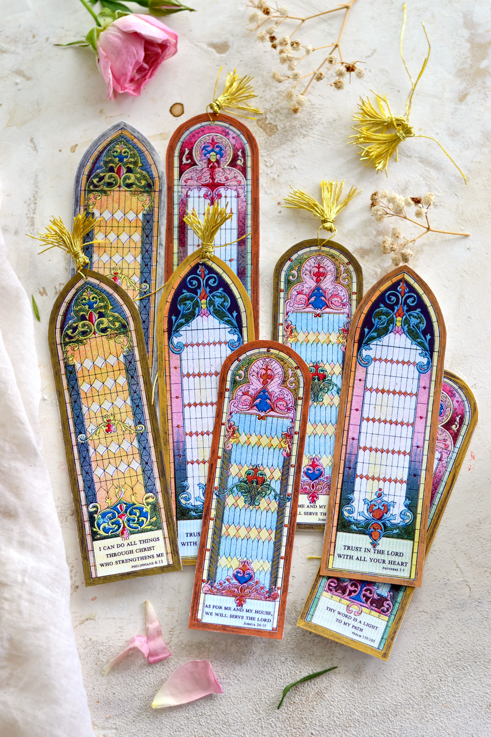 Christian Bookmarks. Instant Download. DIY Printable Bible Study