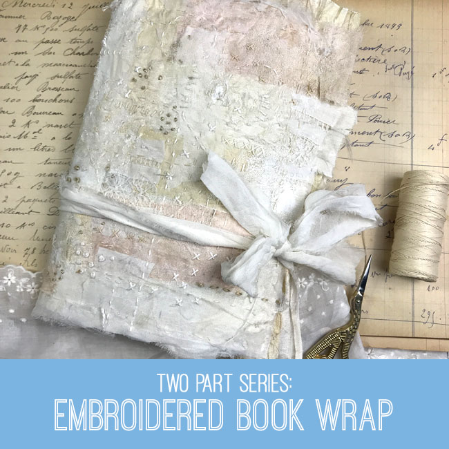 Embroidered Book Wrap Craft Tutorial